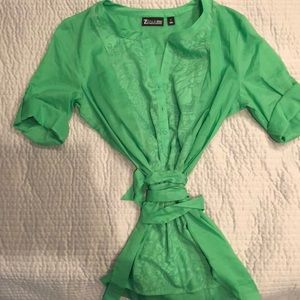 3/4 length sleeve tunic type shirt.